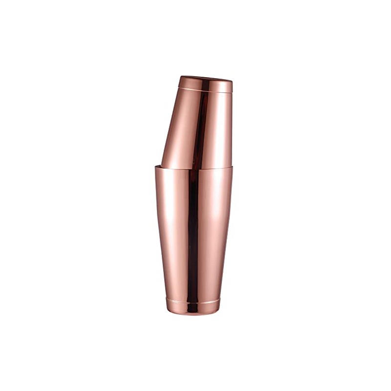 WOMLEX Boston Cocktail Shaker 820ml and 550ml (Rose Gold)