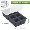 Moldes de Silicona para hielos, 8 Compartimientos con Tapa de