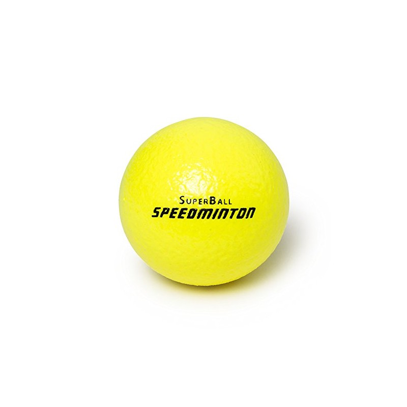 Speedminton Superball Foam Ball, Neon Yellow, 9 cm