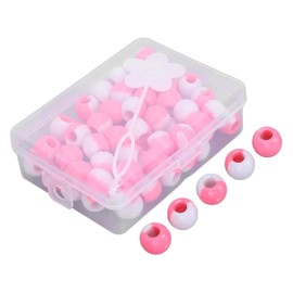 Hair Beads For Kids Girls, Hair Beads For Braids Decorative Hair Beads 74pcs DIY Plastic with Adjustable Hair Braider and Storage Box For Parties and Weddings (#2)