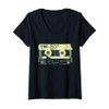 Womens Retro 80's Mix Tape V-Neck T-Shirt