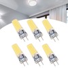 6PCS GY6.35 Bulb 5W COB Light Bulb 500lm Silicone Ceiling