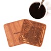 Philadelphia Map Coaster, Set of 4, Sapele Wooden Coaster with