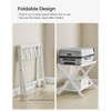 SONGMICS Luggage Rack, Folding Suitcase Stand with Storage Shelf, for