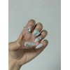 Summer Nail Aqua Tweed - M-Almond / 여름네일 아쿠아 트위드