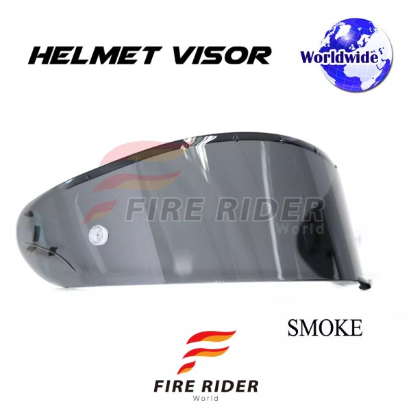 FireRiderWorld FRW Smoke Tinted Racing Helmet Pinlock Visor For Shoei