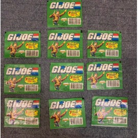 LOT OF 10 PACKS: 1987 GI JOE STICKERS DIAMOND PANINI UNOPENED SEALED
