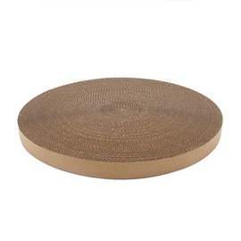 Kratzbrett Katze Austauschbare, Runde Kratzpappe Kratzmatte, Doppelseitige Kratzpappe Durchmesser 38cm, Höhe 2.8cm für Katzen, Hochwertiger Austauschbare Karton Widerstandsfähig Katzenmöbel