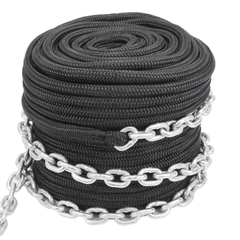 NovelBee 3/8 Inch x 50 Feet Double Braid Nylon Rope
