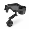 Adjustable Car Cup Holder Tray for Road Trips – 360°