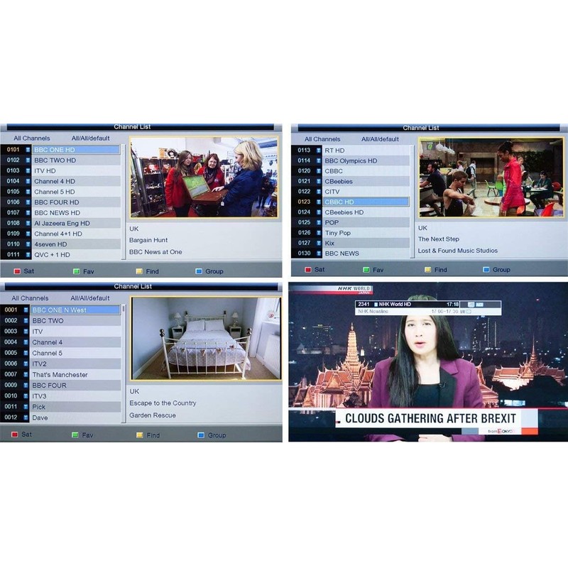 NEW FULL HD Satellite TV Receiver, Built in Wi-Fi &