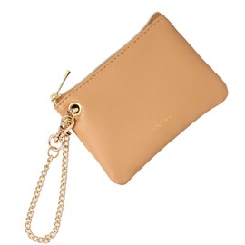 Raymay Fujii NSK1337C Key & Pass Pouch Nofesu with Reel Caramel Brown