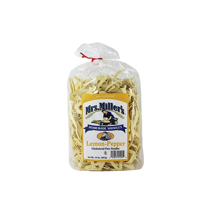 Mrs. Miller's Lemon Pepper Noodles 14 Ounce (Pack of 2)