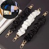 2Pcs Black Scrunchie Keychain Wristlet Bracelet Keychain, Stretchy Phone Wrist