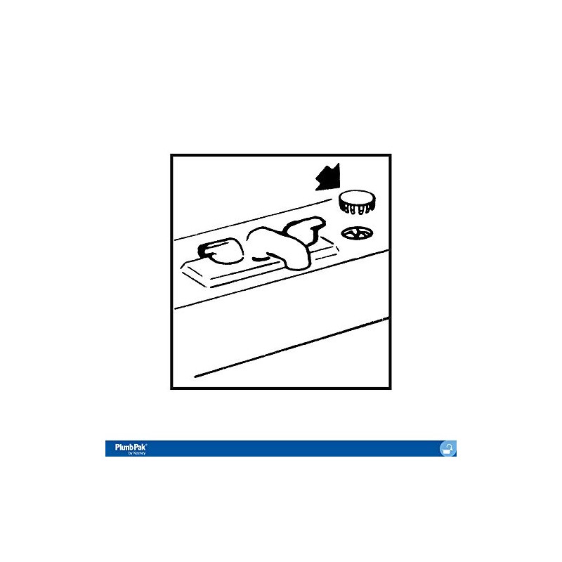 Plumb Pak PP815-11 Snap-in Faucet Hole Cover, 1-1/2 in Od,