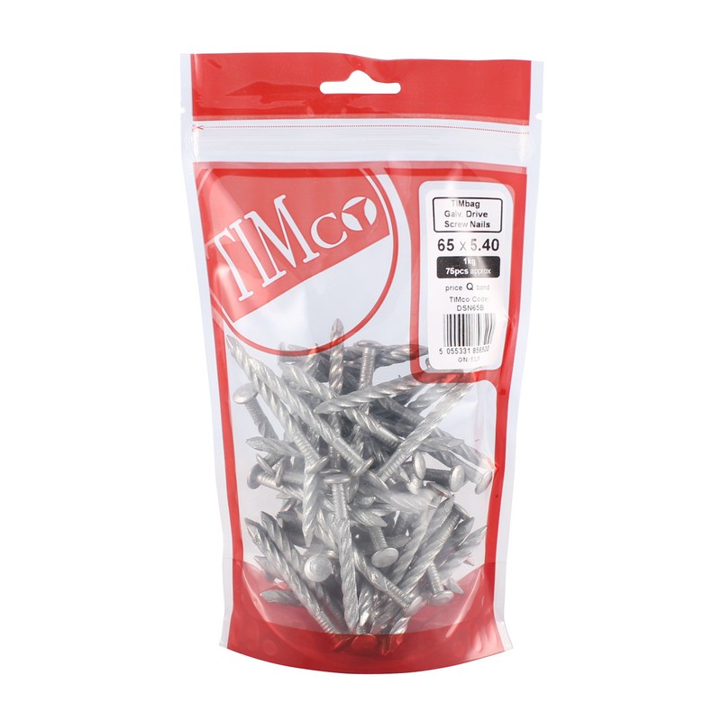 TIMco DSN100B Galvanized Drive Screw 100 x 5.40 - (1kg