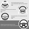 Leather Steering Wheel Cover Luxurious, Breathable, and Anti-Slip Design -