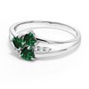 Gem Stone King 925 Sterling Silver Green Nano Emerald and