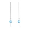 Elli Women 925 Sterling Silver Xilion Cut Crystal Earrings, Silver