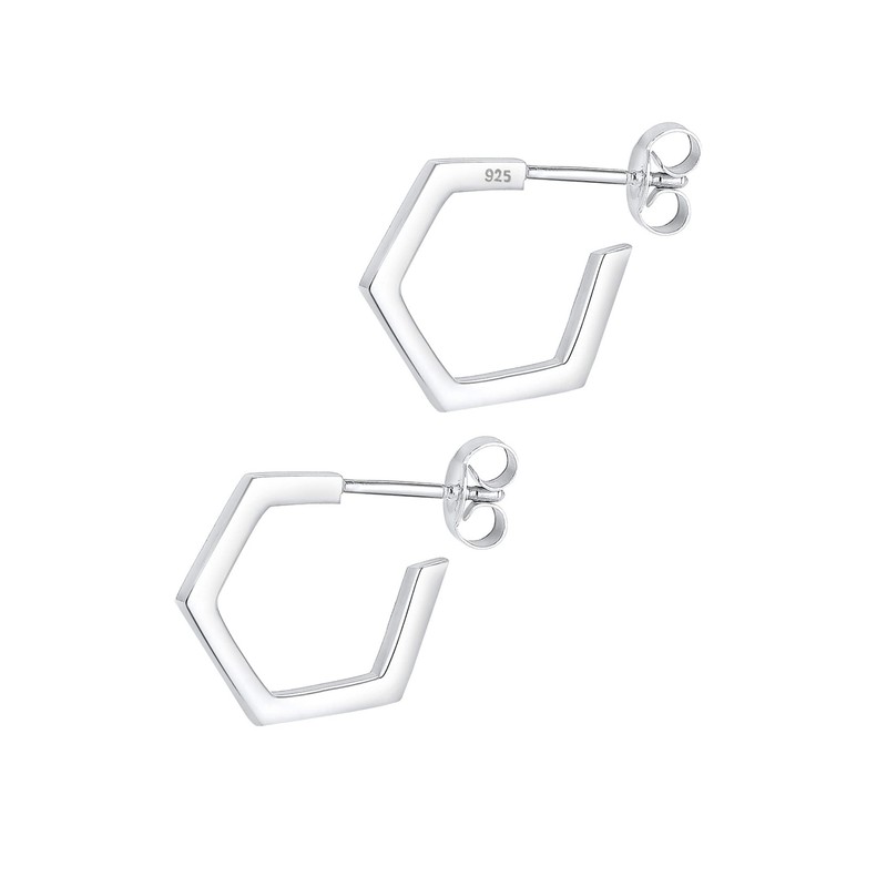 Elli Women's 925 Sterling Silver Xilion Cut Earrings