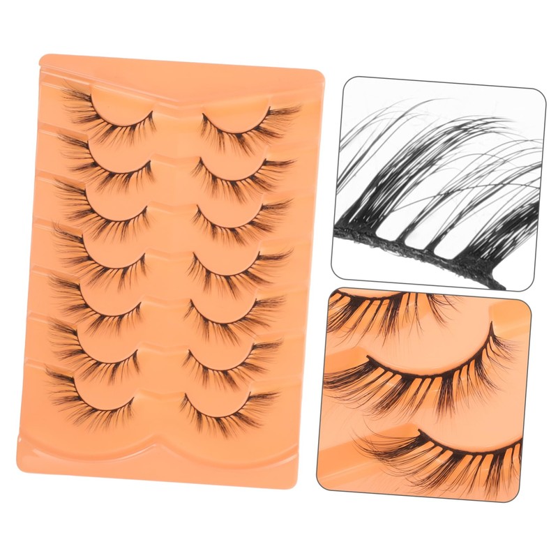 NOLITOY False Eyelashes Eye Wispy 7 Pairs Lashes for Women