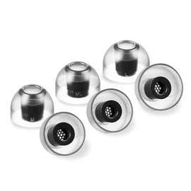 AZLA SednaEarfit Crystal 2 Standard [1 Pair of M/ML/L Size Earpieces] Premium LSR Material, Tapered Structure, Double Layer Structure Reinforced Shaft, Honeycomb Structure Wax Guard, Thin Shaft Nozzle