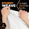 Heavy Duty White Poly Tarp 7' X 30' - Multipurpose