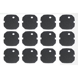 LTWHOME Fine Filter Foam Fit for AquaOne Aqua One AQUIS 1200/1250 and 1000/1050(Black, Pack of 12)