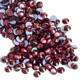 Beadsland Hotfix Rhinestones, 1440pcs Flatback Crystal Rhinestones for Crafts Clothes DIY Decorations, Amethyst, SS12, 3.0-3.2mm