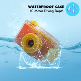 ShinePick Children's Camera Waterproof 2 Inch LCD Display 1080P HD Children's Camera with TF Card 32 GB, Waterproof Photo Camera Children for Boys and Girls (Blue)