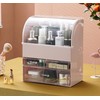MOOCHI Pink Professional Large Cosmetic Makeup Organizer Dust Water Proof