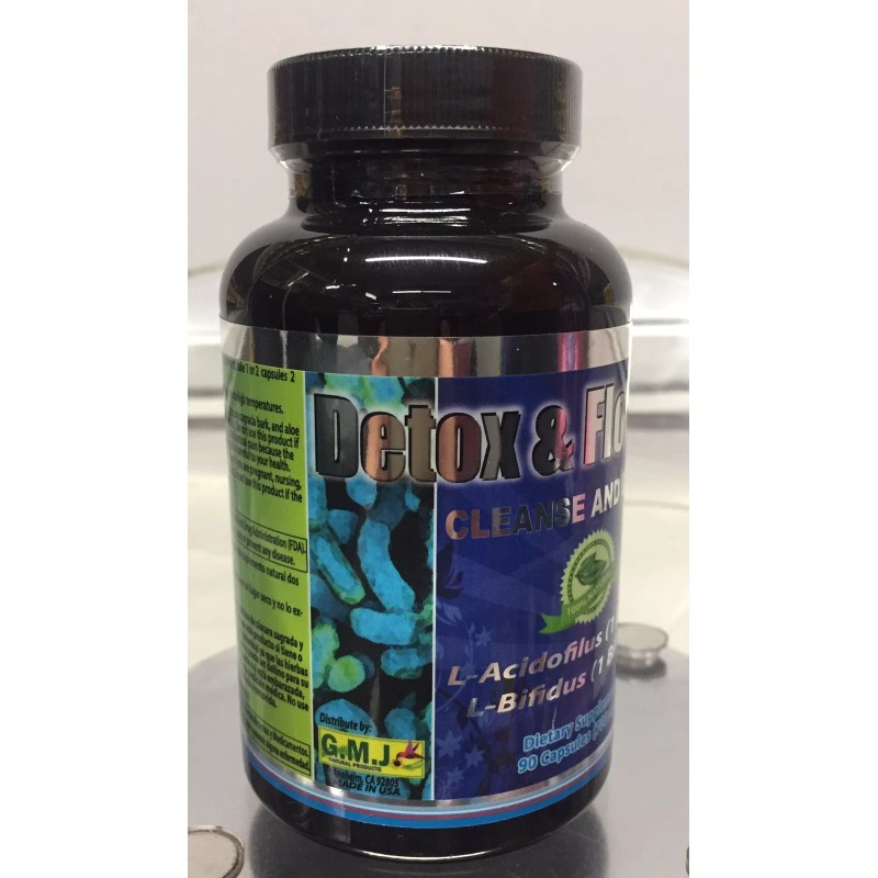 GMJ Detox & Flora Plus 90 Capsulas Desintoxicador de alta