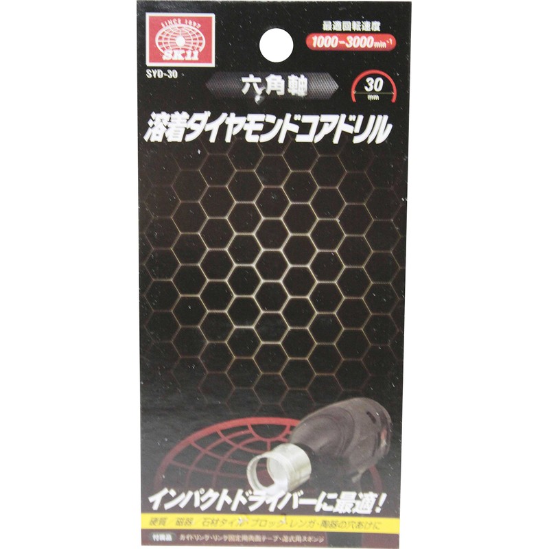 SK11 Hex Shaft Welded Diamond Core Drill 1.2 inches (30