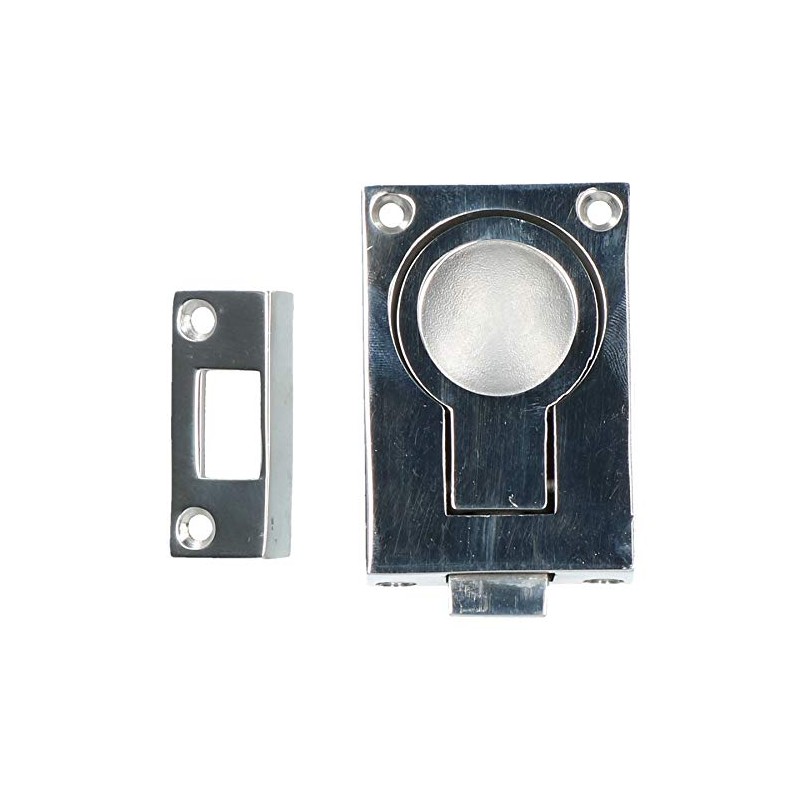 Door Lock Locker Catch Flush Lifting Ring Handle Marine Stainless