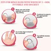 Ring Sizer for Loose Rings, 12 Pack 4 Sizes, Invisible
