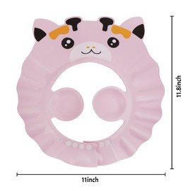 Baby Shower Cap Bath Hat Wash Hair Baby Shampoo Cap Newborn Shower Shield Cap Waterproof Kids Bath Head Ear Eye Protection Visor Hat Adjustable for Kids Toddler Infant Children