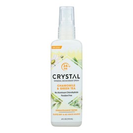 Crystal Body Deodorant Deodorant Spray Chamomile & Granite 4oz Pack of 6
