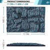 Sysmashing 17.7x11.8in Rock Terrarium Background,3D Reptile Tank Background Board,Amphibian Stereo