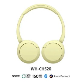 Audífonos Inalámbricos Sony Wh-ch520 Color Amarillo