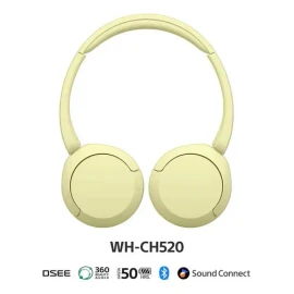 Audífonos Inalámbricos Sony Wh-ch520 Color Amarillo