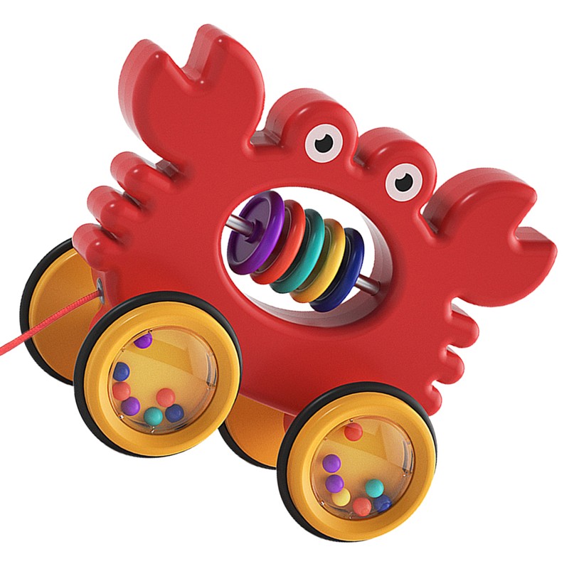 Kids Pull Along Pet Toy Cute Animal Pull Along Rolling