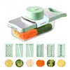 Vegetable Chopper, Mandoline Food Slicer Cutter with Handheld Container, 6