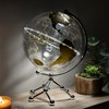 Generic Golden Earth Globe Desk Lamp, Touch Switch, Globe Diam.