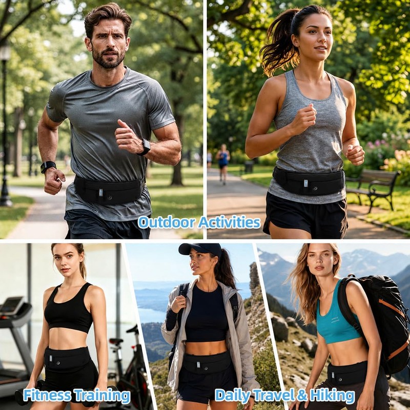 Adiwo Running Belt, Lightweight Running Waist Belt, Lightweight Waist Pack