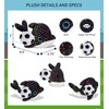 DolliBu Big Eye Orca Whale Stuffed Animal with Soccer Ball