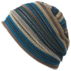 Casualbox Ganchillo Beanie Sombrero Verano Tie Dye de Malla Moda cráneo Gorro Unisex Cool, Azul