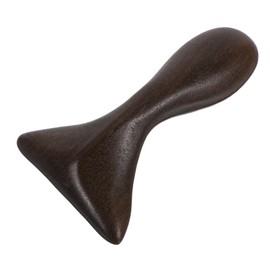 WOONEKY Solid Wood Gua Tool with Handle Versatile Wooden Scraping Massage Tool for Neck Legs and Feet Durable Sandalwood Massager for Home and Travel Use