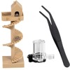 3Pcs Jumping Spider Enclosure Accessories Mini Spider House with Spiral