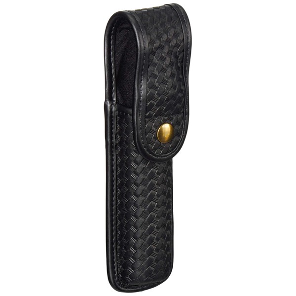 Bianchi AccuMold Elite Brass Snap 7911 Covered Compact Light Pouch (Basketweave Black, Size 3)