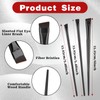 12 Pcs Flat Eyeliner Brush Angled Eyebrow Eyeliner Brush Set